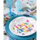 Assiettes Carton Joyeux Anniversaire festif 22.5 cm les 10