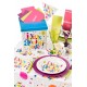 Assiette Carton Joyeux Anniversaire festif les 10