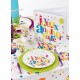 Assiettes Carton Joyeux Anniversaire festif 22.5 cm les 10