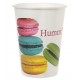 Gobelet macarons couleur carton blanc les 10