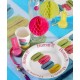 Gobelets macarons couleur carton blanc les 10