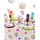 Nappe plastique joyeux anniversaire festif 132 x 220 cm