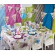 Nappe plastique joyeux anniversaire festif 132 x 220 cm