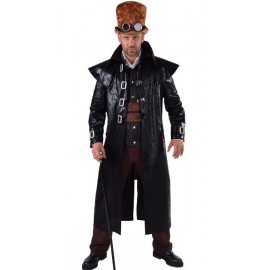 Déguisement Manteau Steampunk homme luxe noir