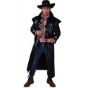 Déguisement manteau cowboy homme luxe noir