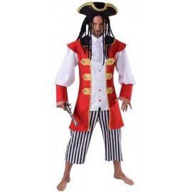 Déguisement capitaine crochet homme pirate luxe