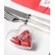 Coeur plexi transparent 8 cm