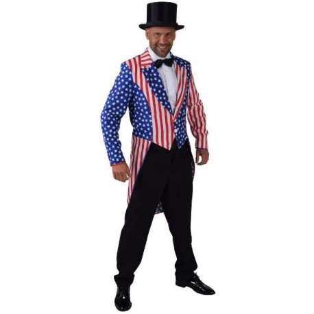 Déguisement queue de pie Stars and Stripes homme luxe