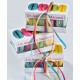 Boîte macarons couleur en carton pour 4 macarons les 20