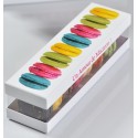 Boîtes macarons couleur en carton pour 8 macarons les 10