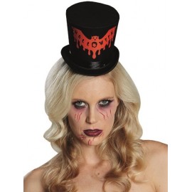 Mini chapeau haut de forme Halloween femme