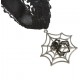 Collier toile d'araignée avec tour de cou dentelle noire femme