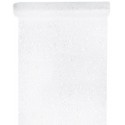 Chemin de table tulle blanc pailleté 5 M