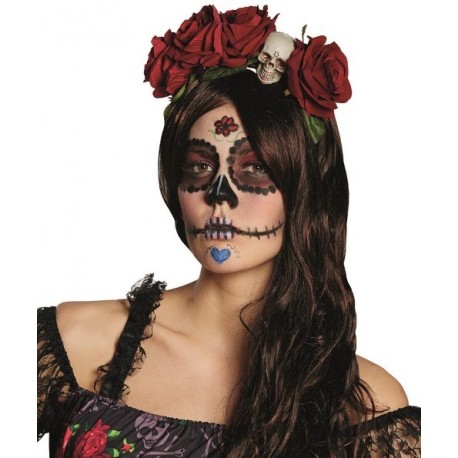 Serre-tête La Catrina Dia de los Muertos femme Halloween 