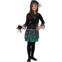 Déguisement araignée fille Halloween spider green