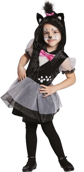 Rubie's - Déguisement Tutu Chat noir - Halloween, enfant, S8410S, Taille S 3 à 4 ans