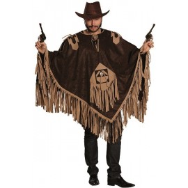 Déguisement poncho cowboy adulte luxe