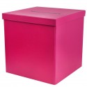 Tirelire carton fuchsia 20 cm