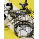 Tirelire cage à oiseaux décorative 31 cm