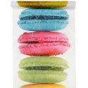 Chemin de table macarons couleur intissé blanc 5 M