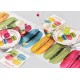 Chemin de table macaron couleur intissé blanc 5 M