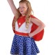 Déguisement super girl fille luxe