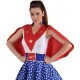 Déguisement super girl femme luxe