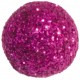 Boules Pailletees Festives Fuschia