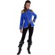 Déguisement veste harmonie bleu cobalt femme luxe