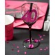 Confettis anniversaire 40 ans fuchsia pailleté les 6