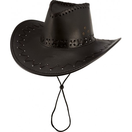 Chapeau cowboy noir adulte