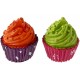 Marque place cupcake orange cupcake vert 4 cm les 2