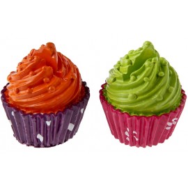 Marque place cupcake orange cupcake vert 4 cm les 2