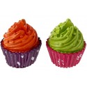 Marque place cupcake orange cupcake vert 4 cm les 2