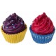 Marque place cupcake fuchsia cupcake prune 4 cm les 2