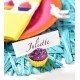 Marque place cupcake fuchsia cupcake prune 4 cm les 2