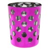 Photophores en verre fuchsia à pois les 2