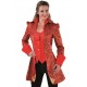 Déguisement marquise veste brocart rouge femme luxe