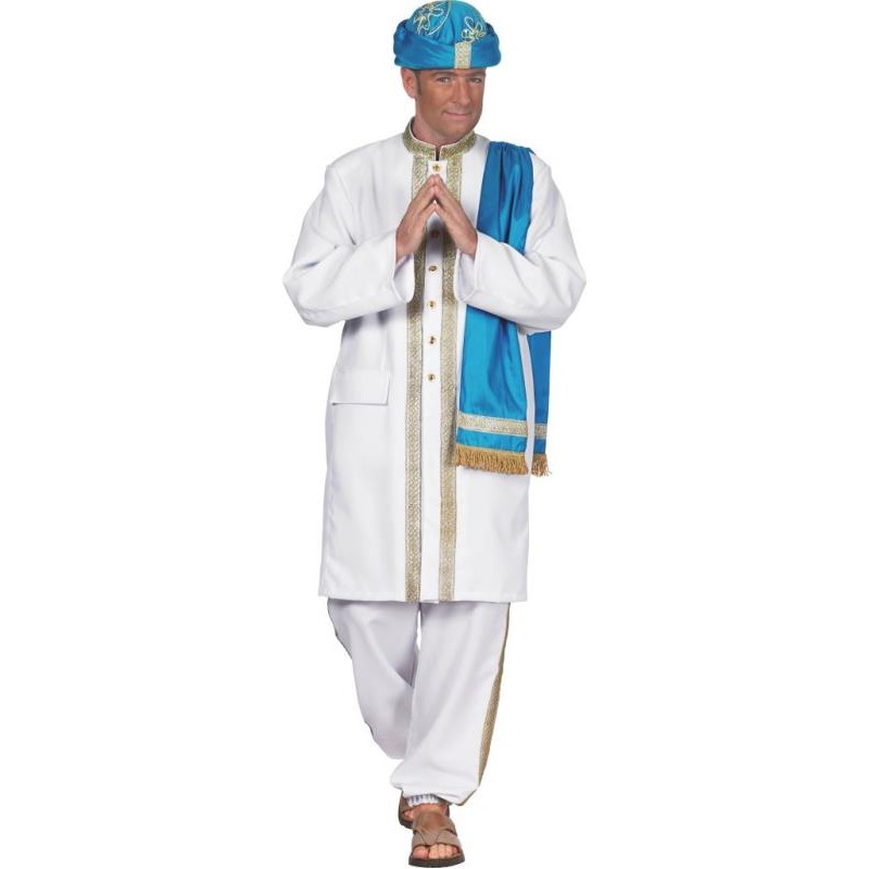 Déguisement bollywood hindou homme maharadja luxe