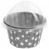 Boîtes à dragées Cupcake à pois les 6 - 6 coloris au choix