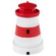 Boîte à dragées phare blanc rouge 9.5 cm 