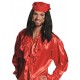 Perruque pirate homme avec bandana rouge