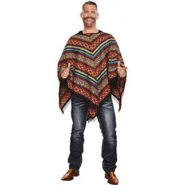 Déguisement mexicain poncho homme