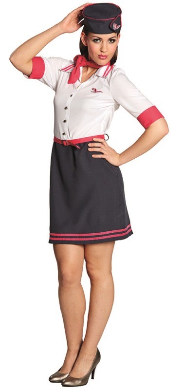 Robe Style Hotesse De L Air Déguisement hôtesse de l'air femme Déguisement hôtesse de l'air adulte