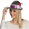 Chapeau tyrolien gris femme