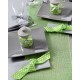 Chemin de table toile de jute vert 5 M