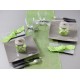 Chemin de table toile de jute vert 5 M