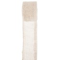 Ruban toile de jute blanc 7 cm x 5 M