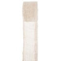 Ruban toile de jute blanc 7 cm x 5 M