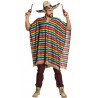 Déguisement mexicain poncho homme